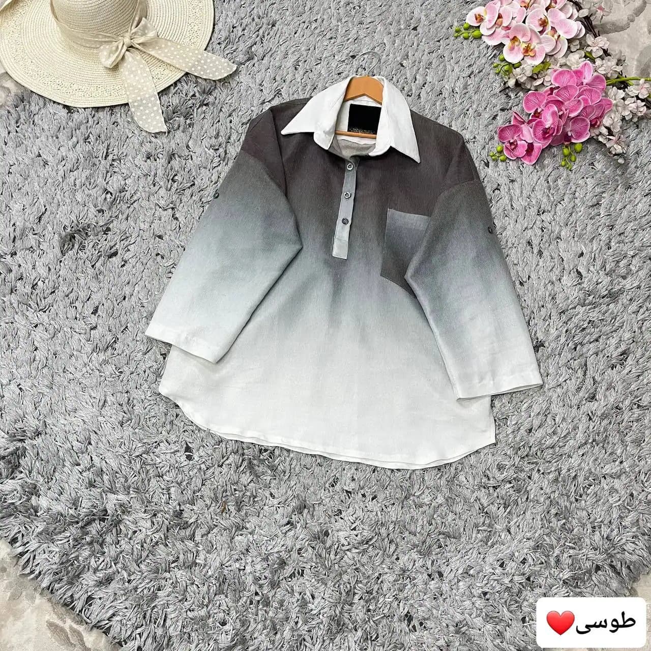 شومیز مانتویی مدل نیلی — تصویر ۶