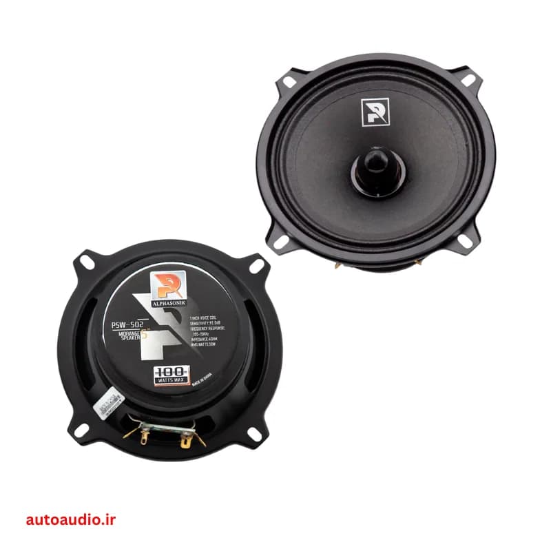 میدرنج 5 اینچ آلفاسونیک مدل Alphasonik PSW-502 — تصویر ۳