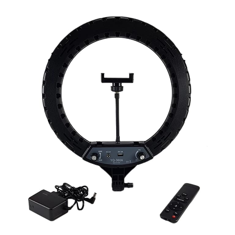 رینگ لایت 12 inch مدل YQ-320A به همراه پایه — تصویر ۲