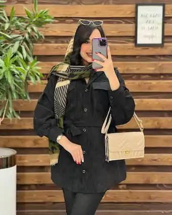 مانتو کمربنددار تبسم — تصویر ۲