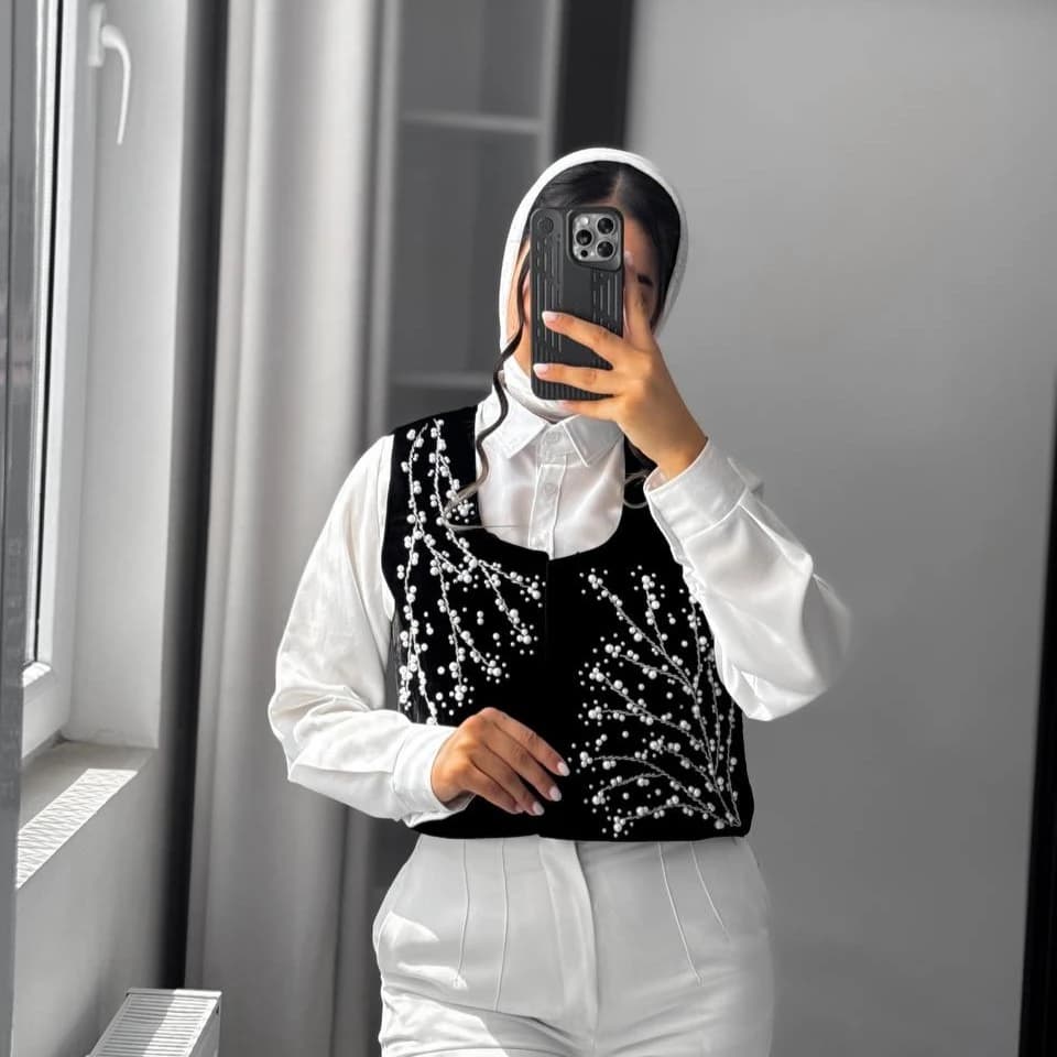 سخمه جواهردوزی طرح رقص مروارید کد 1186 — تصویر ۴
