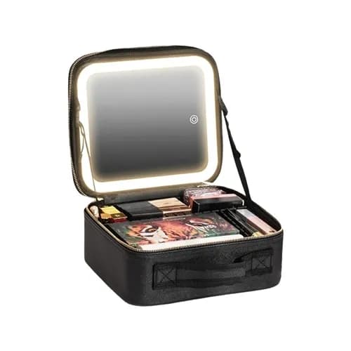 کیف لوازم آرایش با آینه چراغ دار گرین لاین Green Lion Makeup Organizer — تصویر ۱۰
