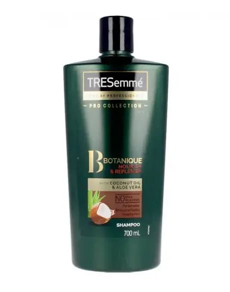 شامپو ترزمه بوتانیک tresemme botanique حاوی نارگیل و آلوئه ورا حجم 700 میل