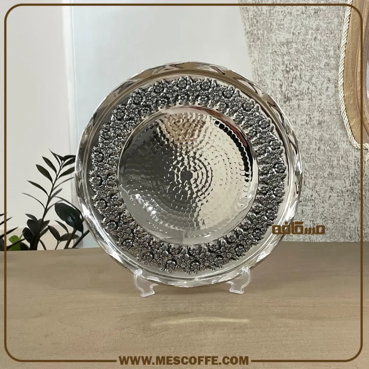 شیرینی خوری سه پایه کروم(مدل گلبرگ/کد 1002) — تصویر ۳