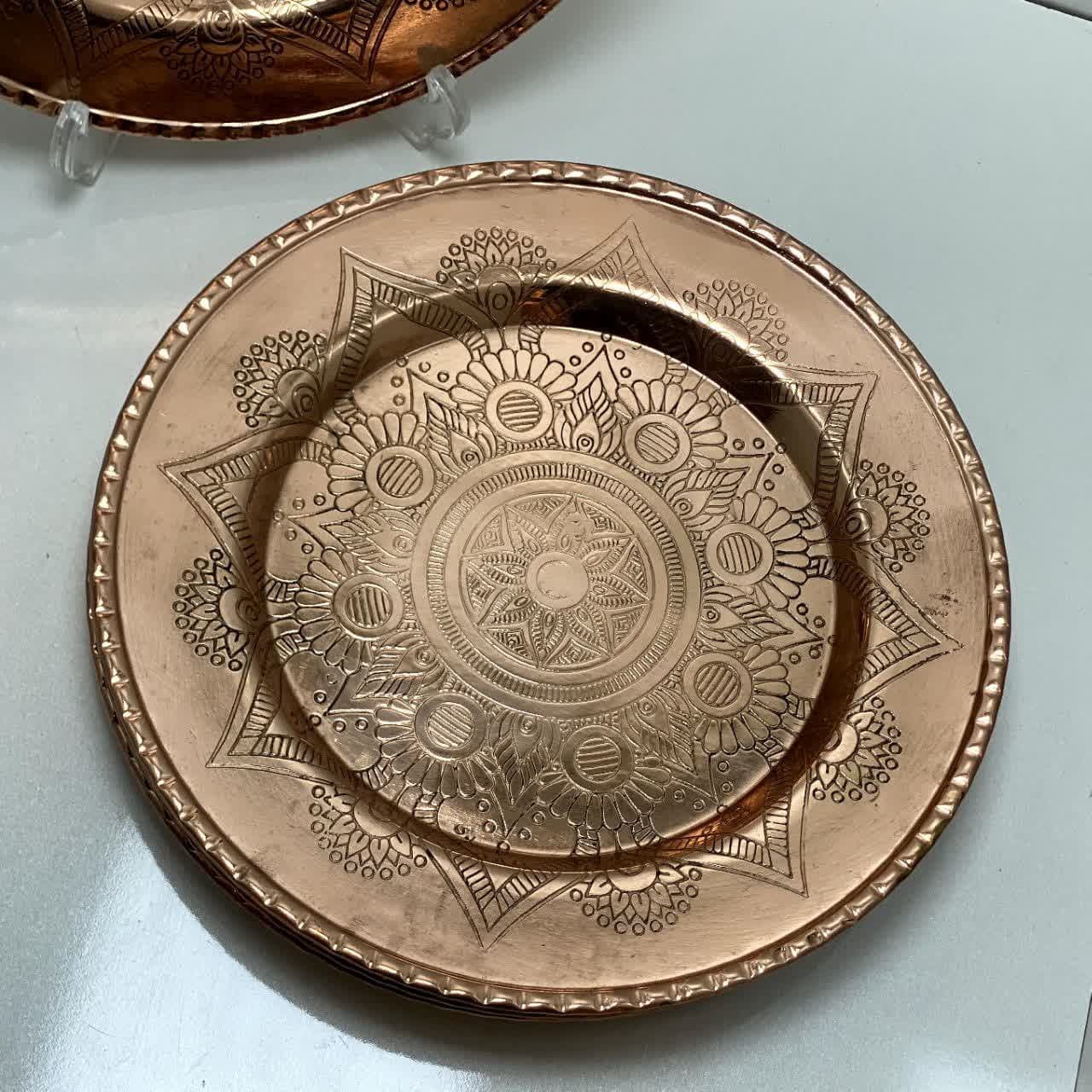 پیش دستی مسی طرح دار(نانو شده) — تصویر ۲