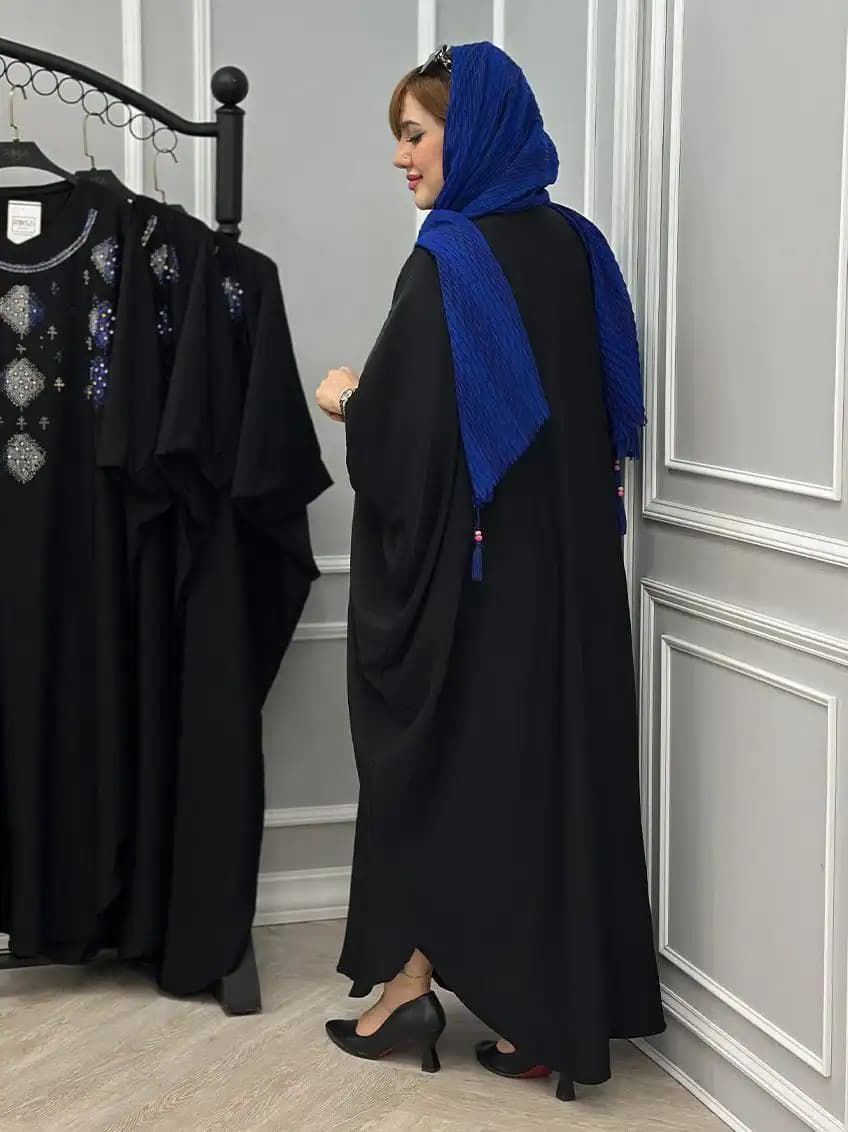 مانتو عبایی مدل نارین — تصویر ۴
