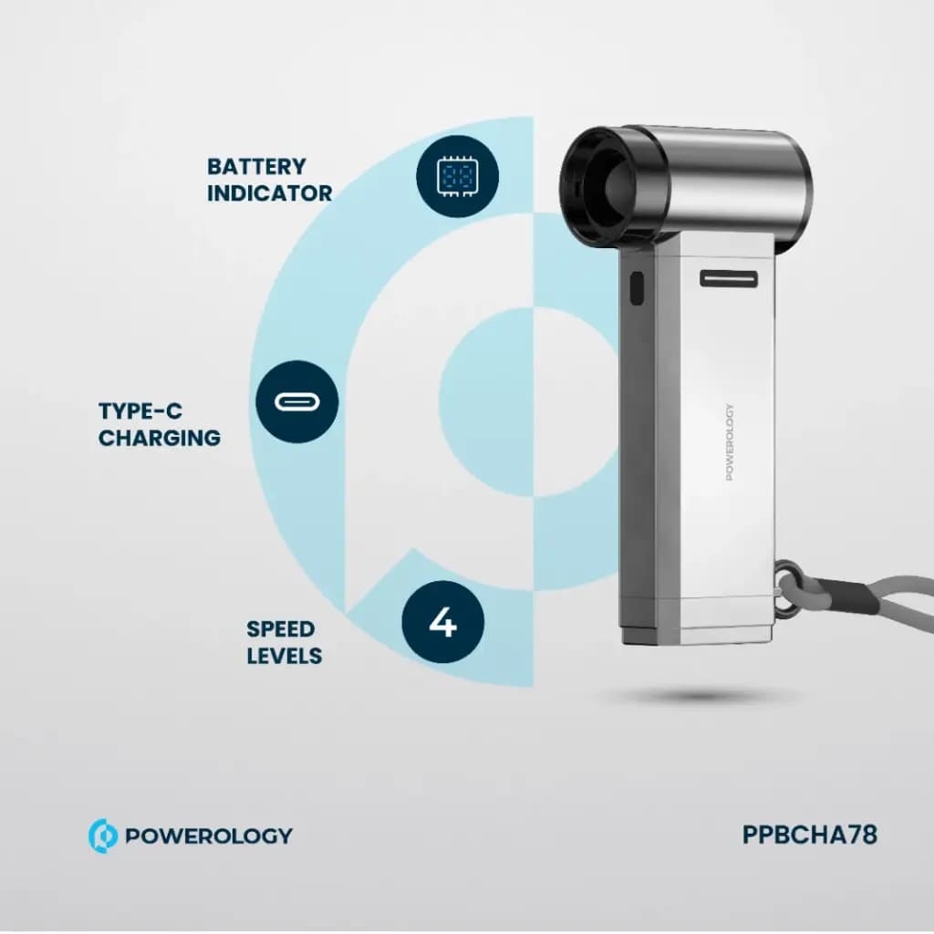 دمنده وجت فن به همراه وکیوم پاورولوژی(PPBCHA78)Powerology Turbo Jet Fan & Vacuum – Silver — تصویر ۸