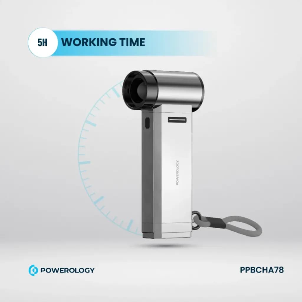 دمنده وجت فن به همراه وکیوم پاورولوژی(PPBCHA78)Powerology Turbo Jet Fan & Vacuum – Silver — تصویر ۲