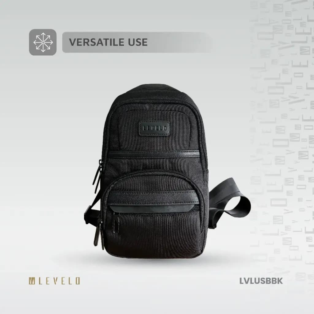 کیف تک بند و کراس بادی Urban لولو(LVLUSBBK)Levelo Urban Sling Bag – Black — تصویر ۳