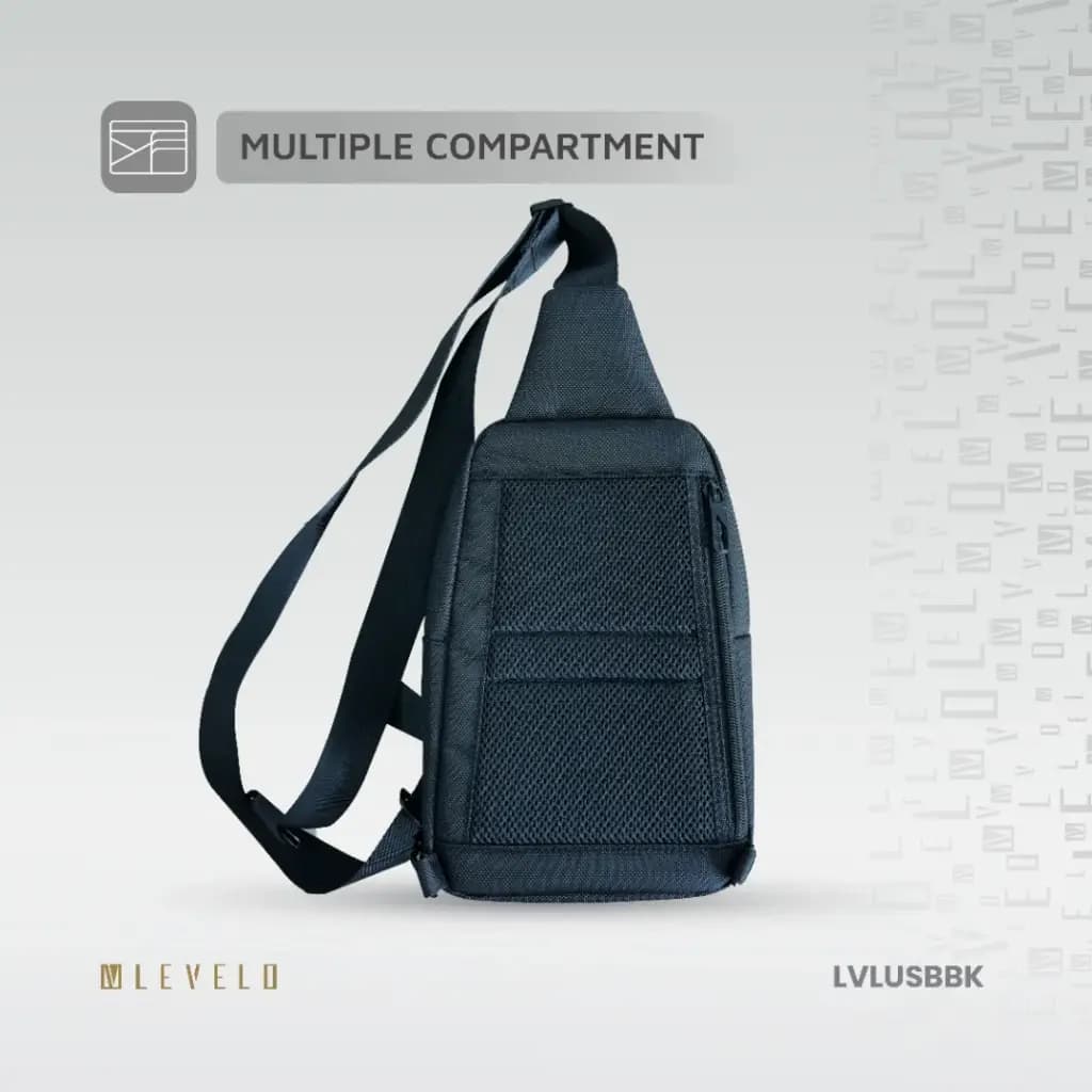کیف تک بند و کراس بادی Urban لولو(LVLUSBBK)Levelo Urban Sling Bag – Black — تصویر ۸