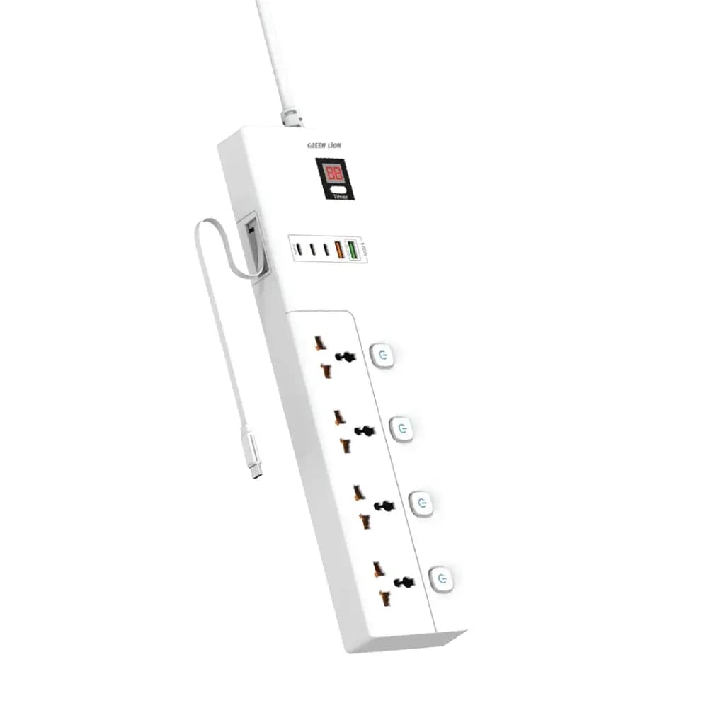 محافظ و چندراهی برق یونورسال GS-800 گرین لاین(GNGS8PSKT2)Green Lion GS-800 Power Socket 2M 3500W — تصویر ۴