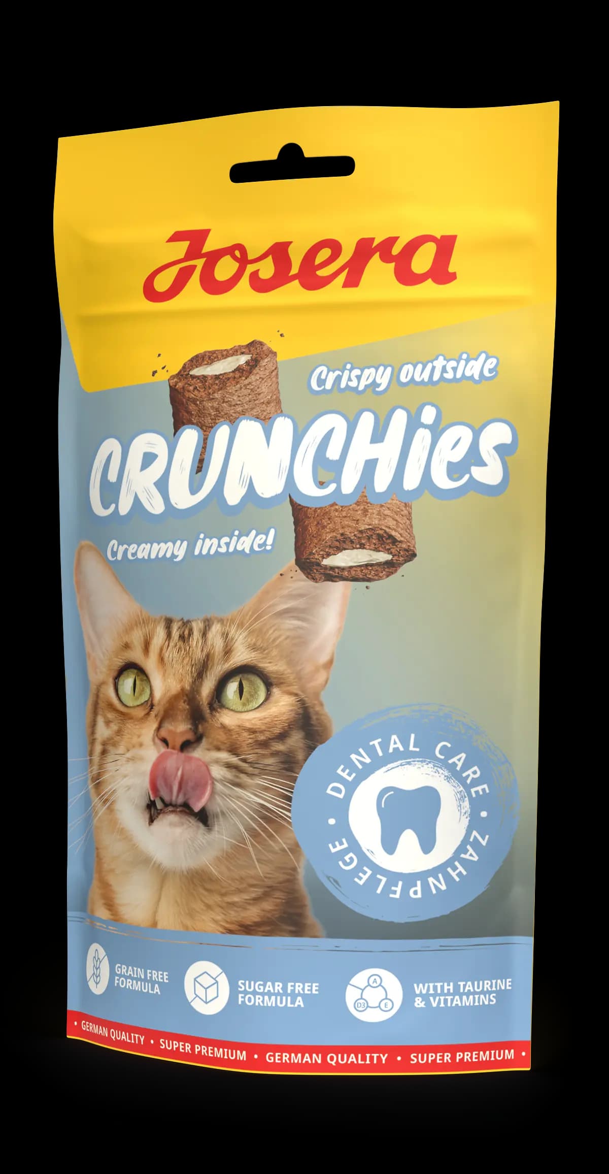 تشویقی گربه جوسرا کرانچیز با مدل دنتال Josera Cat Crunchies Dental وزن 60 گرم