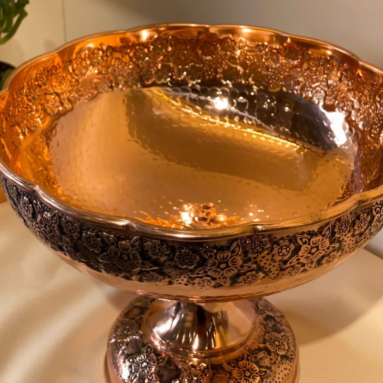 آجیل خوری مسی (مدل گلبرگ نانو/کد 761) — تصویر ۳