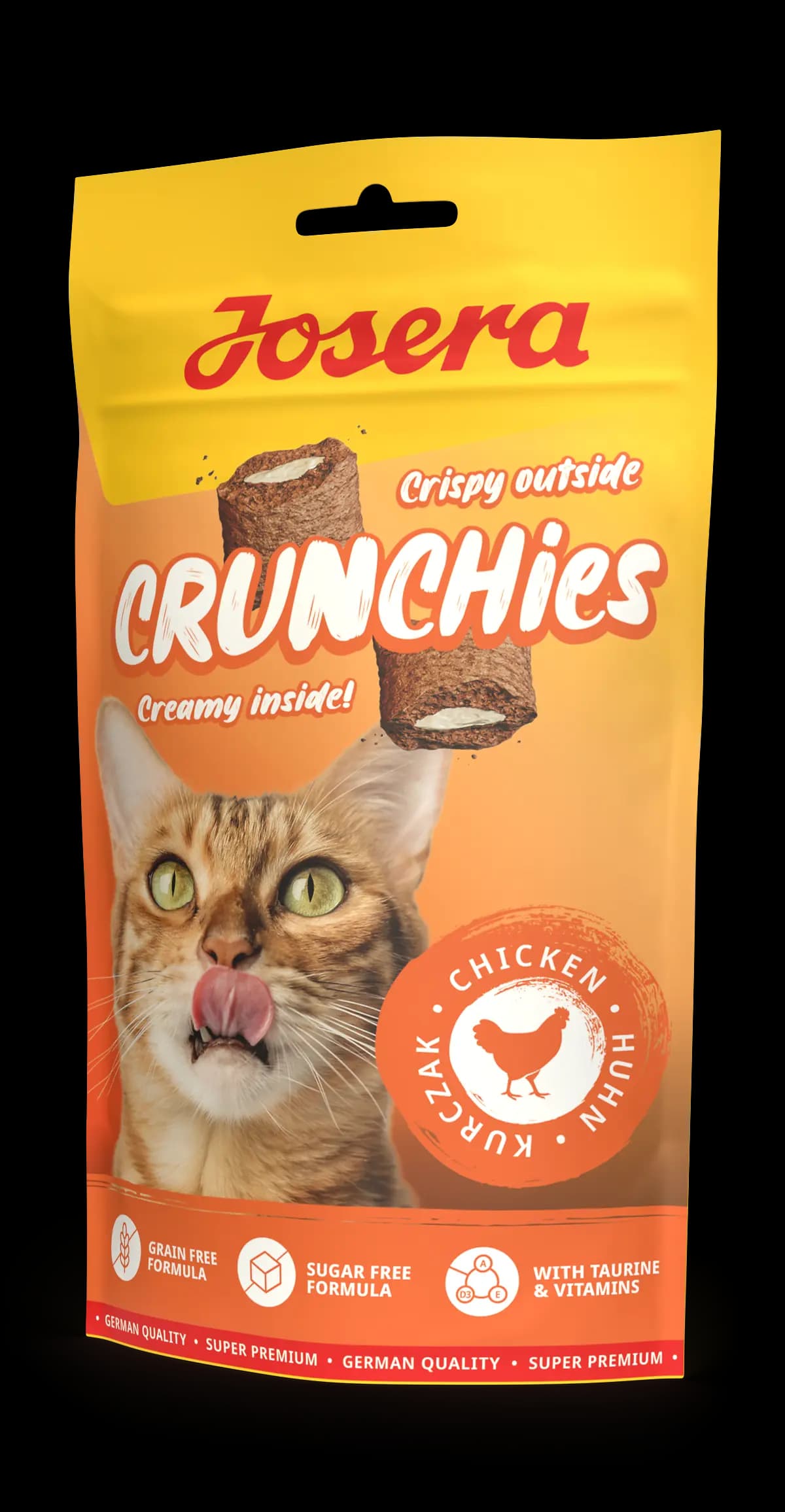 تشویقی گربه جوسرا کرانچیز با طعم مرغ Josera Cat Crunchies Chicken وزن 60 گرم