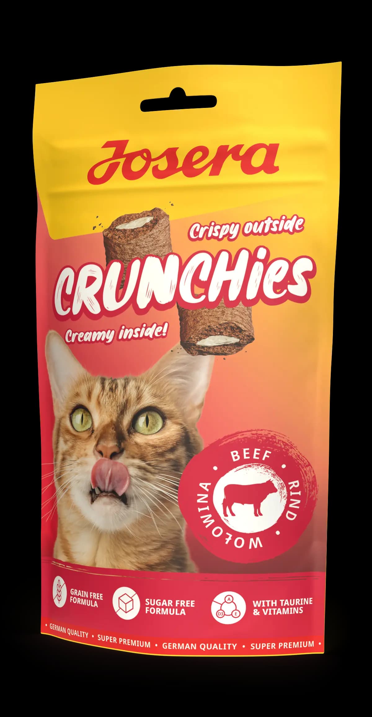 تشویقی گربه جوسرا کرانچیز با طعم گوشت Josera Cat Crunchies Beef وزن 60 گرم
