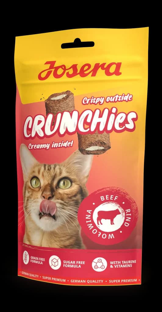 تشویقی گربه جوسرا کرانچیز با طعم گوشت Josera Cat Crunchies Beef وزن 60 گرم — تصویر ۳