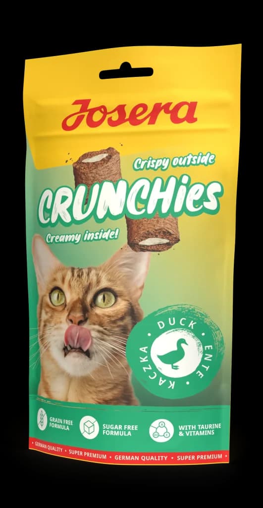 تشویقی گربه جوسرا کرانچیز با طعم اردک Josera Cat Crunchies Duck وزن 60 گرم — تصویر ۴