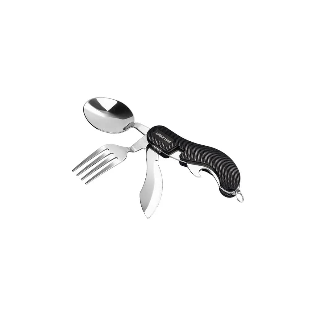 ست قاشق و چنگال مسافرتی 4 در 1 گرین لاین(GN4IN1CSETBK)Green Lion 4 in 1 Cutlery Set – Black