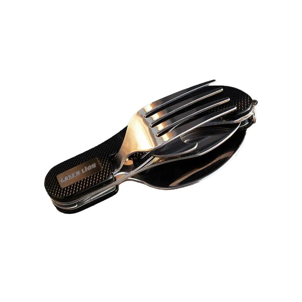 ست قاشق و چنگال مسافرتی 4 در 1 گرین لاین(GN4IN1CSETBK)Green Lion 4 in 1 Cutlery Set – Black — تصویر ۴