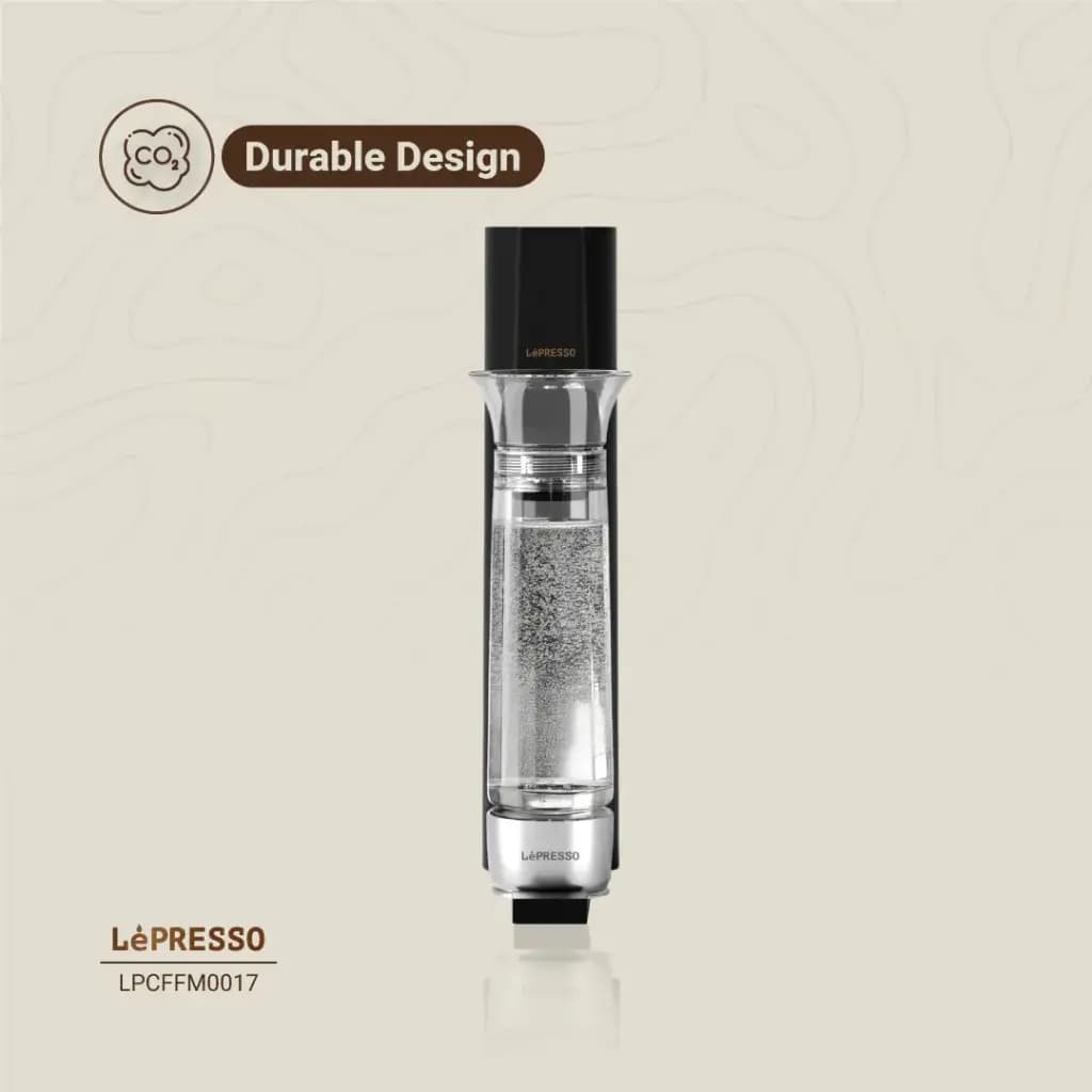 دستگاه سوداساز فوری 800 میلی لیتری لپرسو(LPCFFM0017)Lepresso Carbonator Instant Sparkling Water 800mL – Black — تصویر ۵