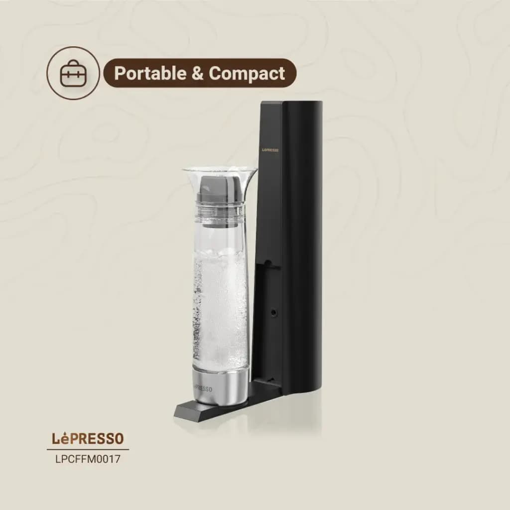 دستگاه سوداساز فوری 800 میلی لیتری لپرسو(LPCFFM0017)Lepresso Carbonator Instant Sparkling Water 800mL – Black — تصویر ۸