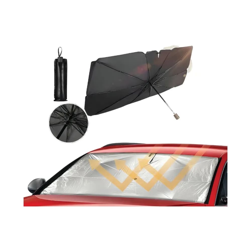 چتر آفتابگیر شیشه جلو خودرو گرین لاین(GNCWNSHDUMB)Green lion Car Windshield Umbrella – Black — تصویر ۲