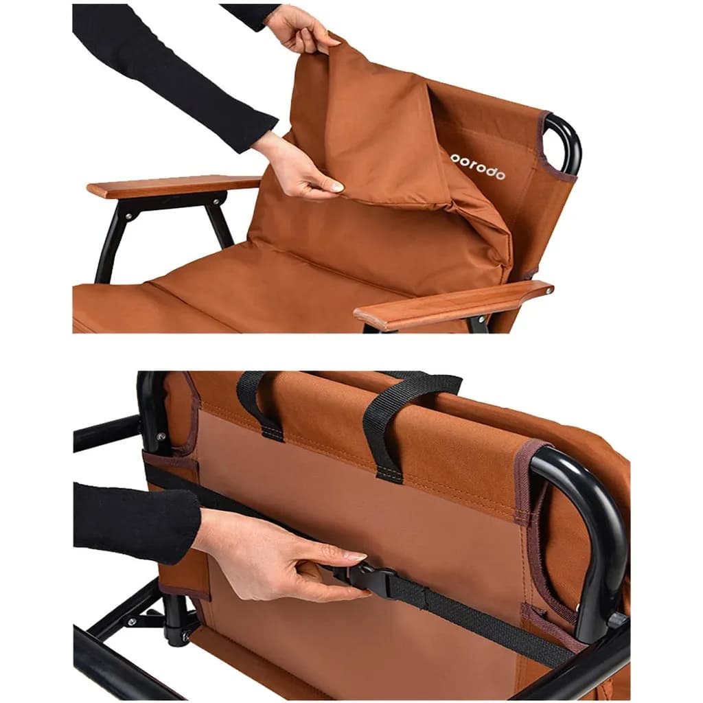 صندلی تاشو کمپینگ پرودو(PD-LFST007)Porodo Lifestyle Camping Foldable Chair – Brown — تصویر ۵