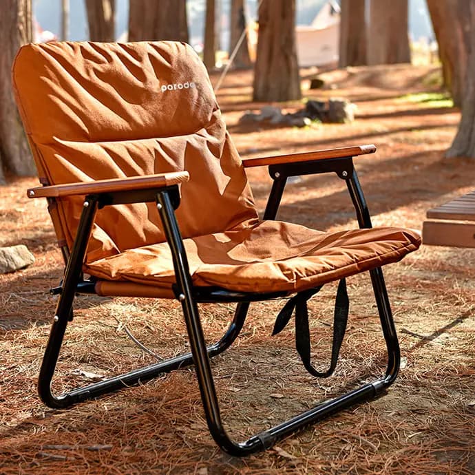 صندلی تاشو کمپینگ پرودو(PD-LFST007)Porodo Lifestyle Camping Foldable Chair – Brown — تصویر ۳