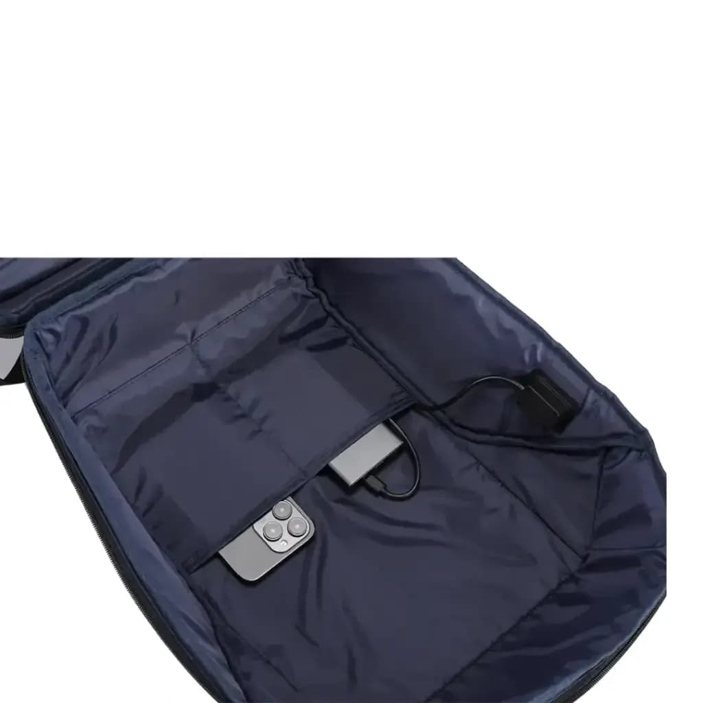 کوله پشتی لپ تاپ ضد آب پرودو( PD-LFST122)Porodo Lifestyle Water-Resistant PU Backpack – Black — تصویر ۸