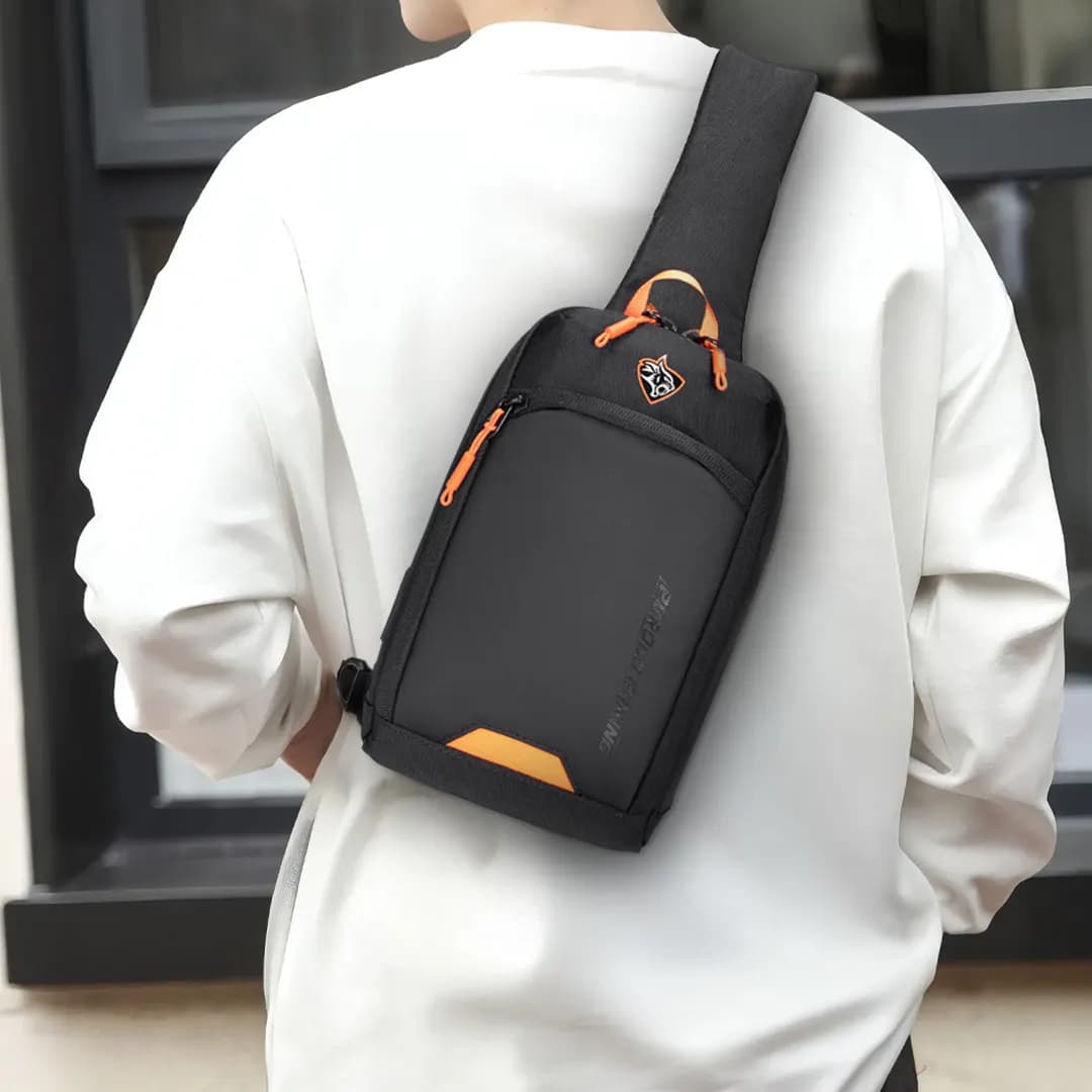 کیف تک بند و کراس بادی پرودوگیمینگ(PDX557)Porodo Gaming Crossbody Bag – Black — تصویر ۷