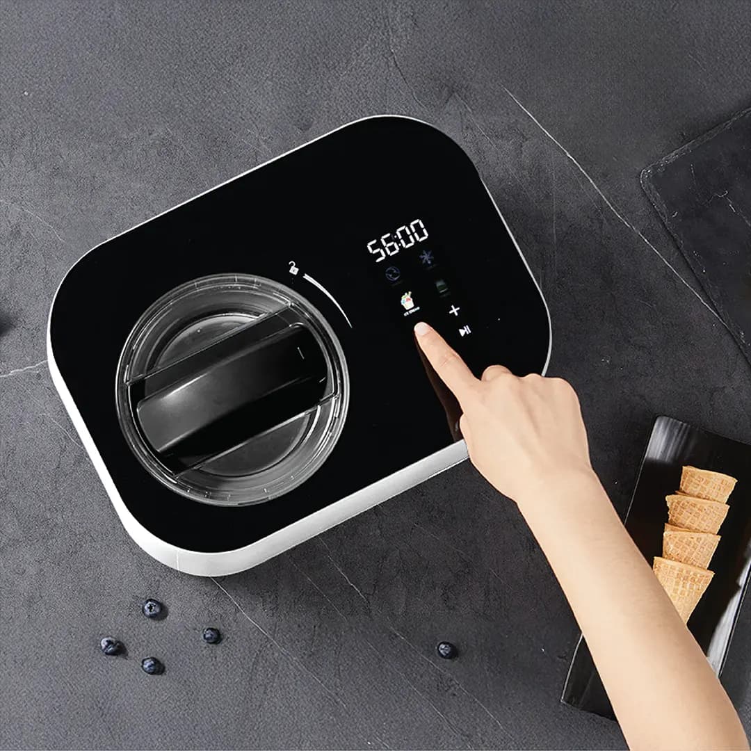 دستگاه بستنی ساز و ماست یخ زده پاورولوژی(P1LICECRM)Powerology Ice Cream & Frozen Yogurt Machine – White — تصویر ۶