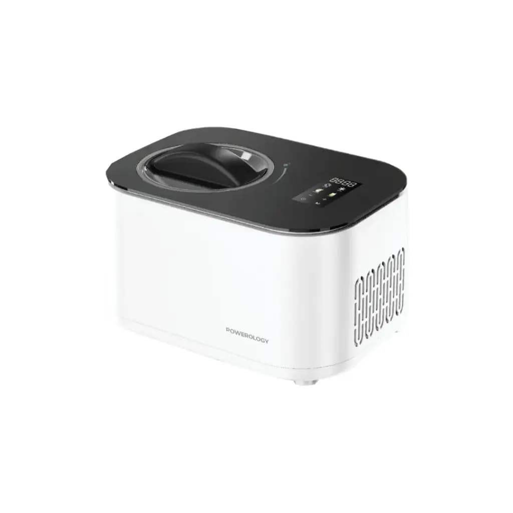 دستگاه بستنی ساز و ماست یخ زده پاورولوژی(P1LICECRM)Powerology Ice Cream & Frozen Yogurt Machine – White