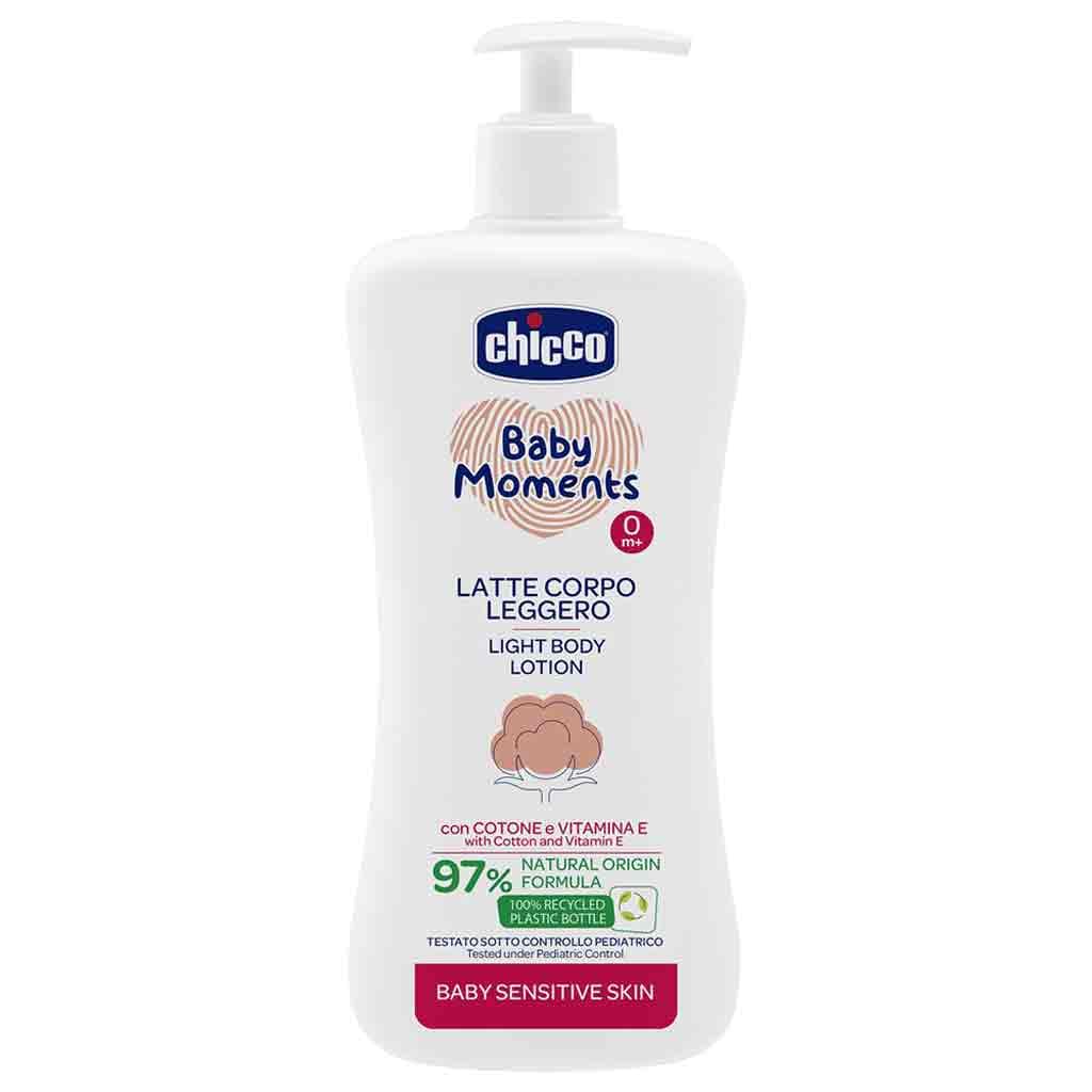 لوسیون بدن ایتالیایی کودک چیکو Skin Sensitive Chicco مناسب پوست حساس 200 میل