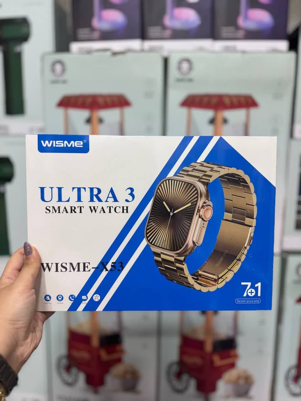 ساعت هوشمند اولترا ویسمی مدل WISME-X53 ULTRA3 دارای 7 بند