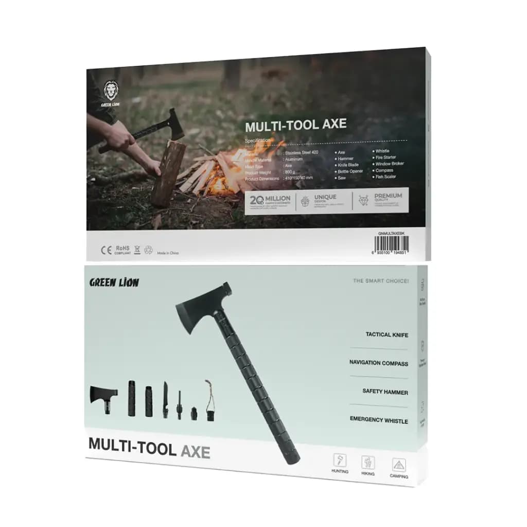 ست تبر چندکاره گرین لاین(GNMULTAXEBK)Green Lion Multi-Tool Axe – Black — تصویر ۲