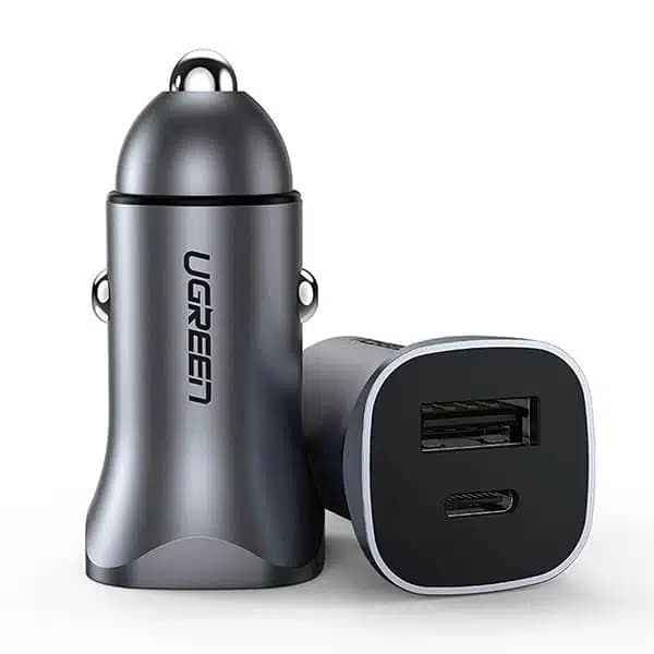 شارژر فندکی 30 وات با دو پورت USB-A و USB-C یوگرین مدل CD130 — تصویر ۵