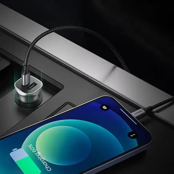 شارژر فندکی 30 وات با دو پورت USB-A و USB-C یوگرین مدل CD130 — تصویر ۲