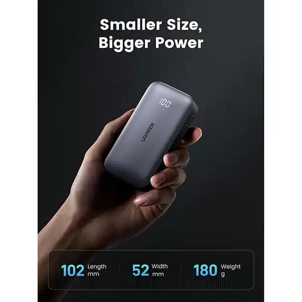 پاور بانک دو پورت 30W با ظرفیت 10000mAh یوگرین مدل PB502 — تصویر ۳