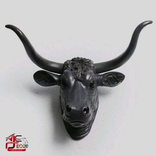 تندیس سر دیوارکوب گاو — تصویر ۸