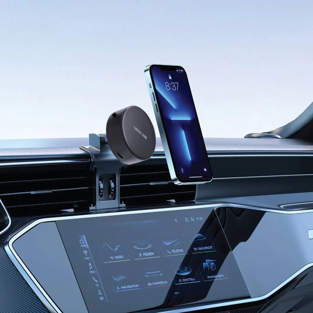 هولدر مگسیف موبایل با پایه مکشی گرین لاین(GNAUTPHLDBK)Green Lion Auto-Suction Phone Holder — تصویر ۲