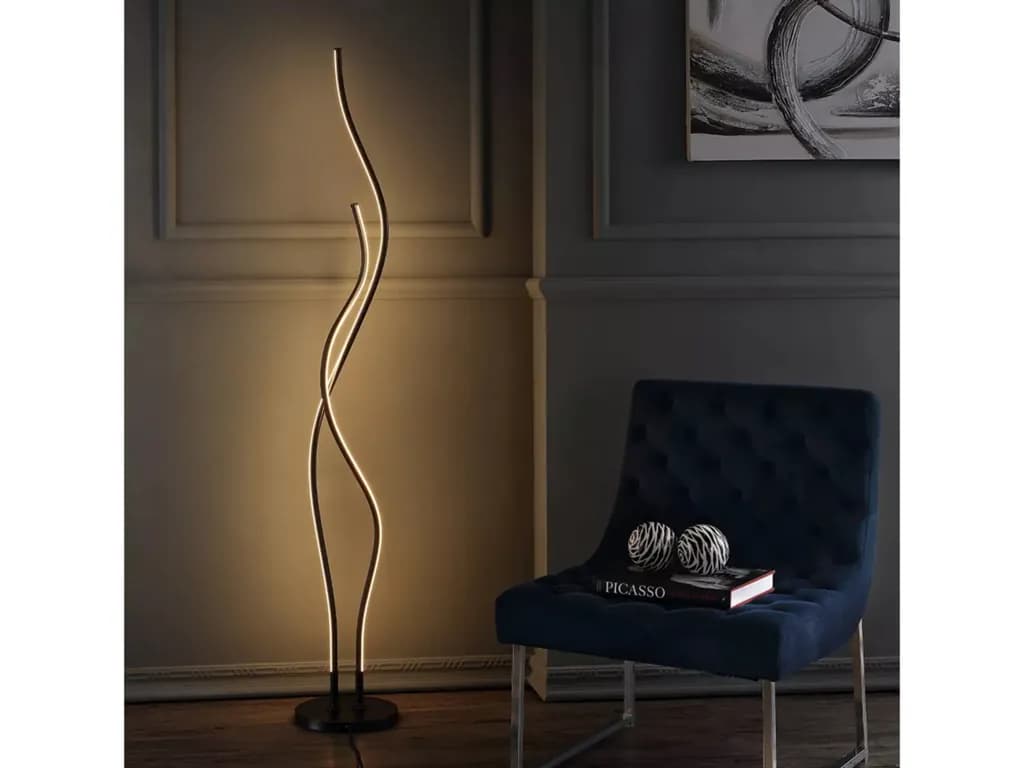 آباژور ایستاده مدرن طرح ابری کد 001018 — تصویر ۳