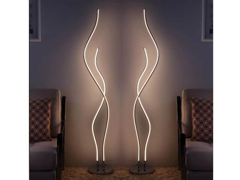 آباژور ایستاده مدرن طرح ابری کد 001018 — تصویر ۲