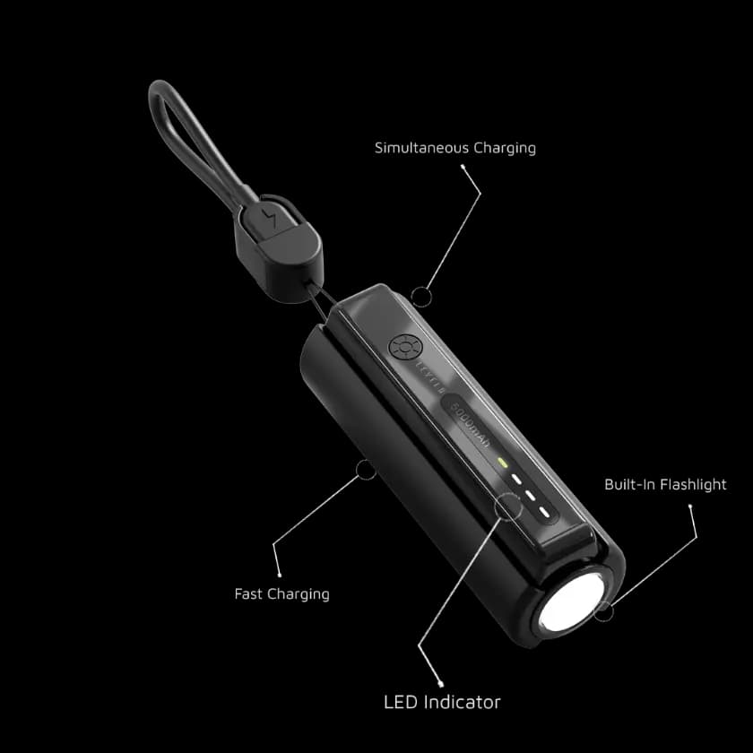 پاوربانک 5 هزار میلی آمپر ساعت همراه با چراغ قوه Nova Pro لولو(LVL-NOVAP) Levelo Nova Pro 5000mAh Power Bank with Flashlight — تصویر ۳