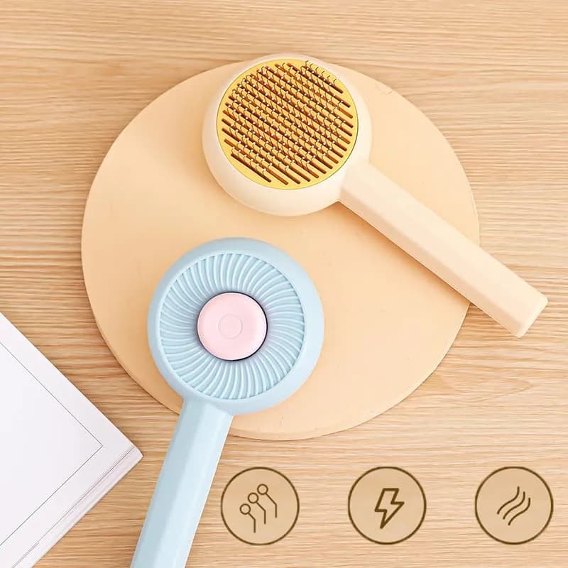 برس موی حیوانات خانگی با دکمه تخلیه مو SWIRL Pet Brush — تصویر ۳