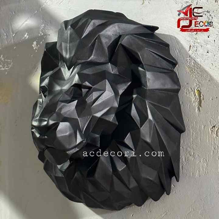 دکوری شیر گرافیکی مدرن پلی استر