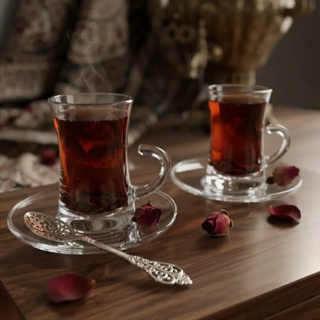 فنجان و نعلبکی کمر باریک دلی Deli مدل tcf415 — تصویر ۲