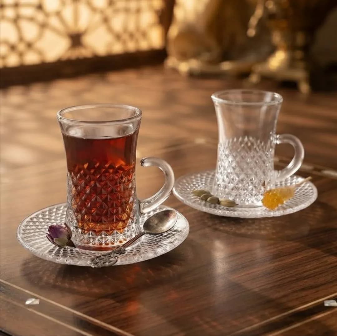 فنجان و نعلبکی کمر باریک دلی Deli مدل tcf415E — تصویر ۲