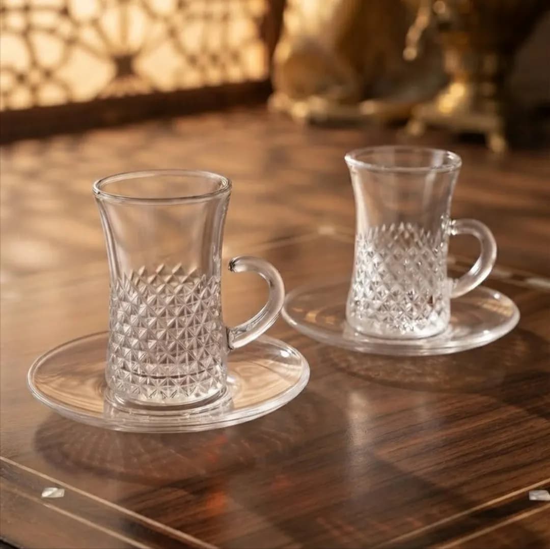 فنجان و نعلبکی کمر باریک دلی Deli مدل tcf415E — تصویر ۳