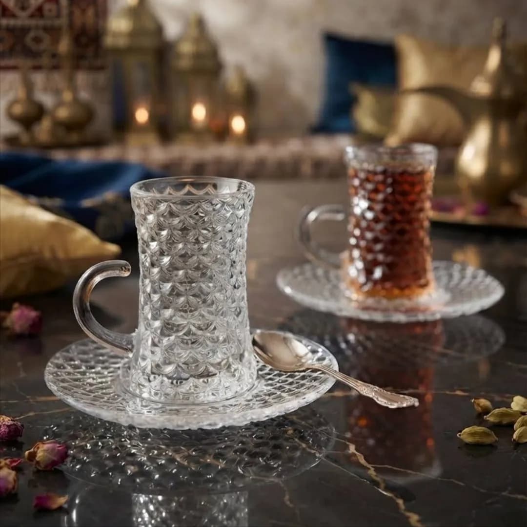 فنجان و نعلبکی کمر باریک دلی Deli مدل tcf415C — تصویر ۲