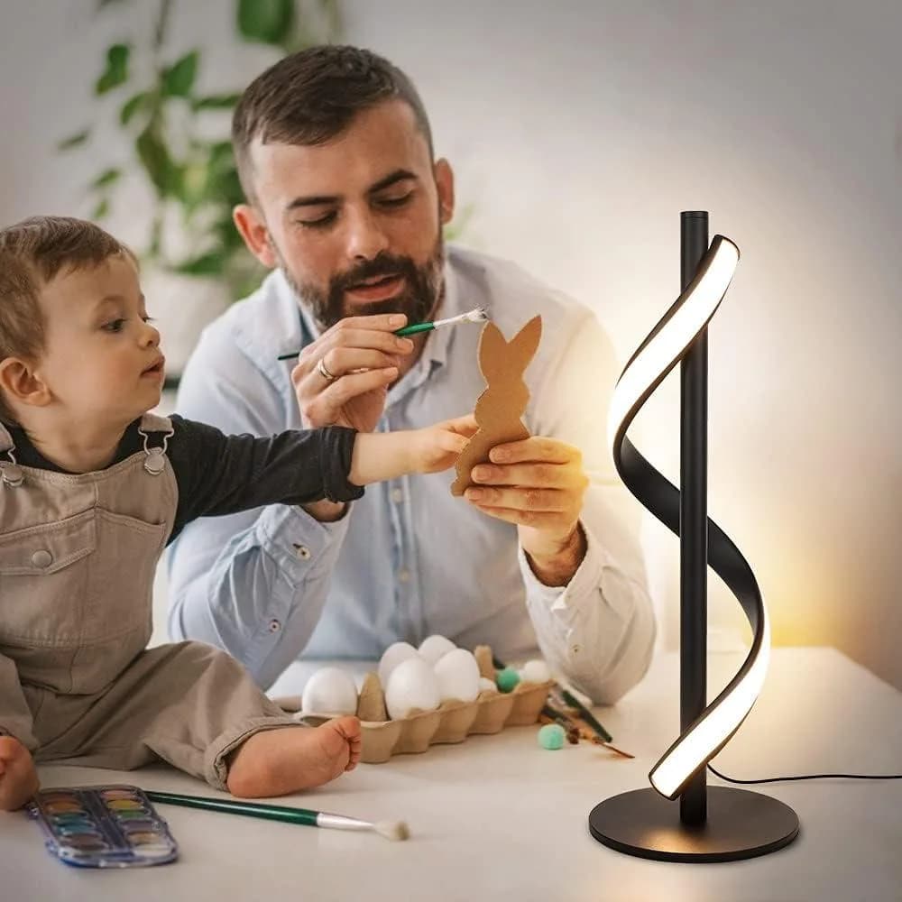 آباژور رو میزی طرح مارپیچ کد00694 — تصویر ۵